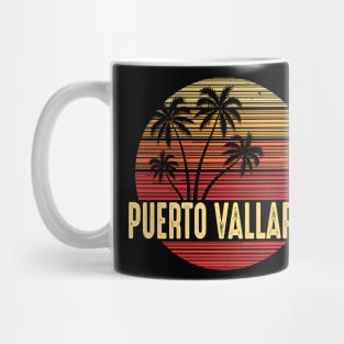 Puerto Vallarta Mexico Vacation Palm Trees Mug